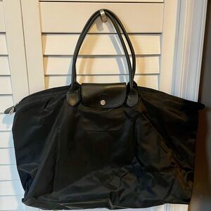 Longchamp Le Pliage Classic XL Black Nylon Tote Bag